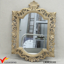 Gilded Wooden Framed Vintage French Hanging Mirror